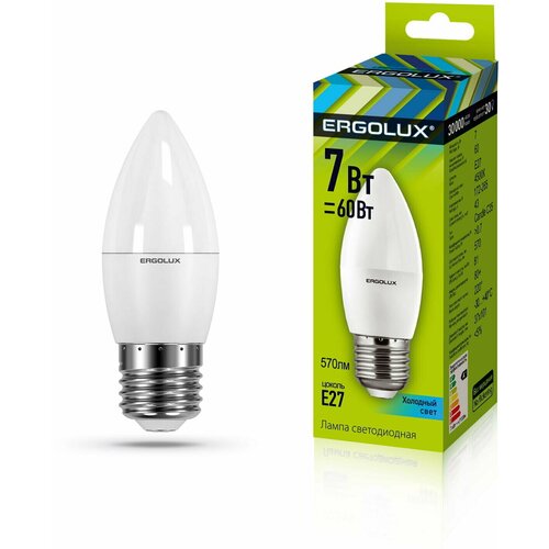   Ergolux LED-C35-7W-E27-4K 46