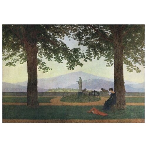       (Garden Terrace (Schlobterrasse, view from the terrace of the castle Erdmannsdorf)    43. x 30. 1290