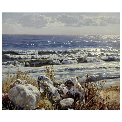       (Rocks by the Sea) 36. x 30. 1130
