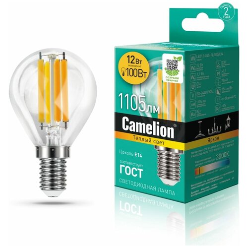   Camelion LED12-G45-FL/830/E14 215