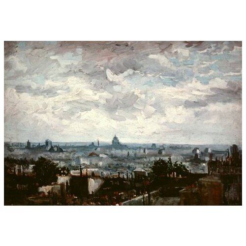        (View of the Roofs of Paris)    58. x 40. 1930