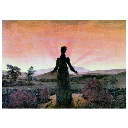       (The woman at sunset)    42. x 30. 1270