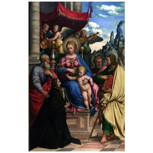         (The Madonna and Child with Angels, Saints and a Donor)    50. x 78. 2760