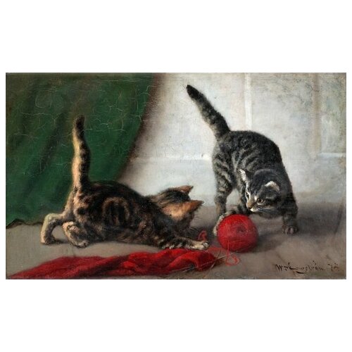       (Kitten with ball)   66. x 40. 2120