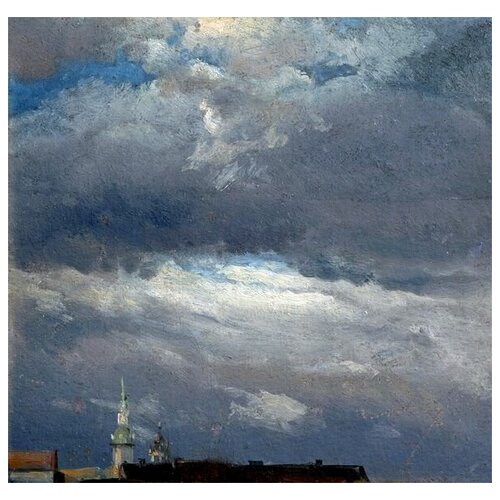          (Storm clouds over the tower of the castle in Dresden)     62. x 60. 2650