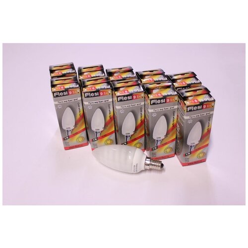 10.   Flesi candle 9W EICM 220V E14 4100K 10/. 330