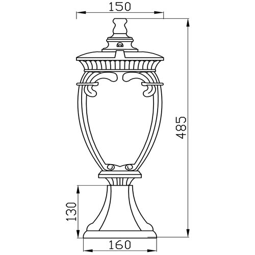   Outdoor Fleur, O414FL-01BZ, 60W, E27 4750