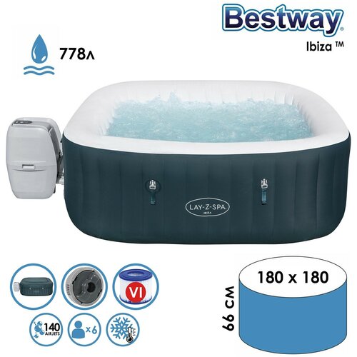 SPA  Ibiza AirJet, 180 x 180 x 66 , -, ,   , , 60015 Bestway 71850