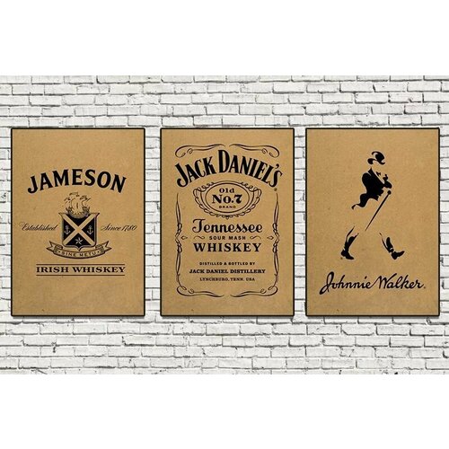 Jack Daniel's, Johny Walker  Jameson (3   4) -    349