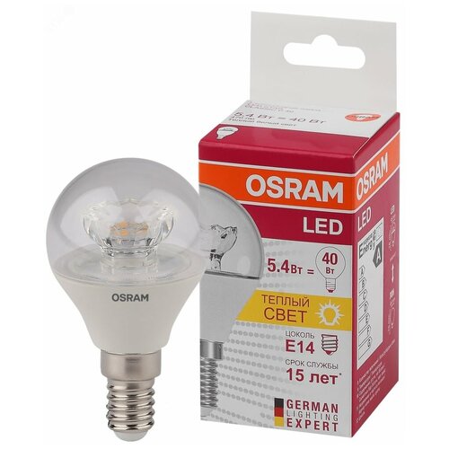   LED STAR CLASSIC P 40 5.4W/830 5.4   3000 . . E14 470 220-240 . OSRAM 4052899971622 216