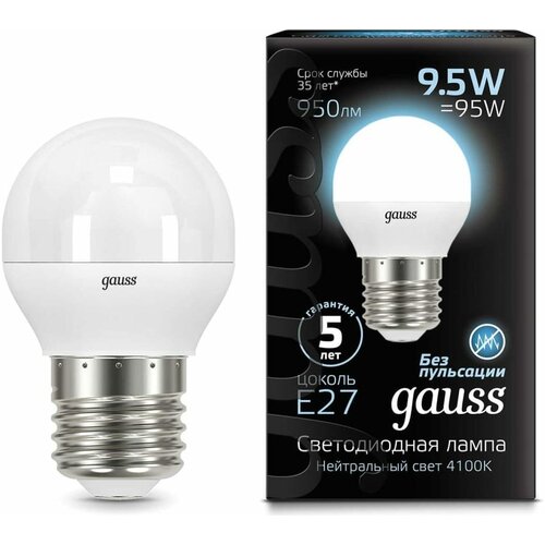 Gauss ����� ��� 9.5W 950lm 4100K E27 LED 3 �� (���. 105102210) 881�