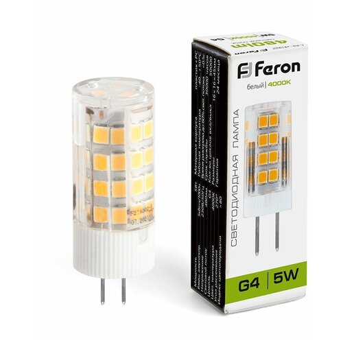 ����� ������������ FERON LB-432 ���. 25861, JCD (����������) 5W G4 4000� (�����) 230V 155�