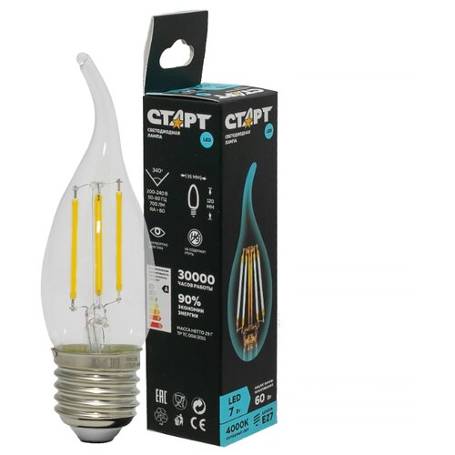    LED F-FlameE27 7W40 4640033428608 305