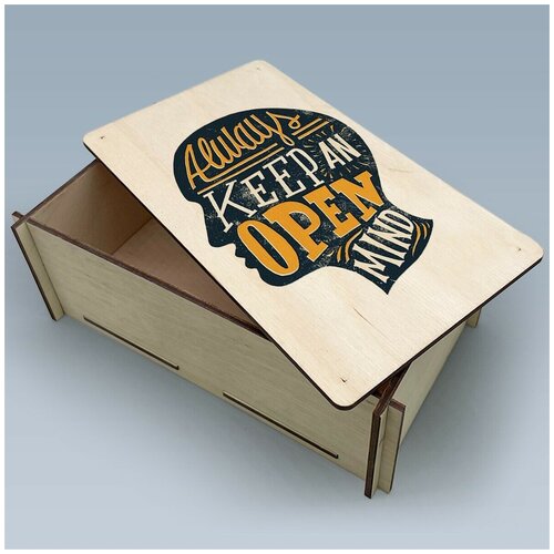���������� ������� �� ������ � ������� � �� ������� S ������ 16,5x9,5 �� ��������� always keep an open mind - 222 359�