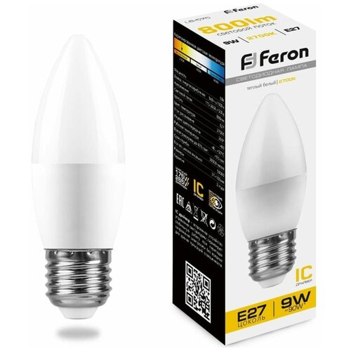   Feron 9 230V E27 2700K C37 LB-570, 25936 89