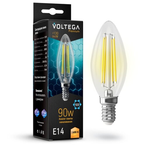 ����� ������. Voltega Crystal Graphene Candle 9W 2800K E14 7134 170�