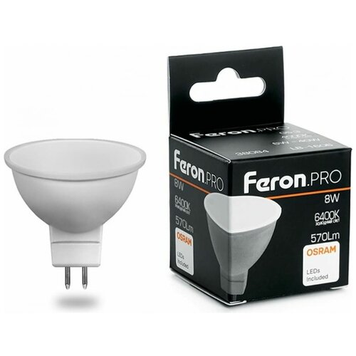����� ������������ Feron.PRO LB-1608 MR16 G5.3 8W 6400K 38091 208�