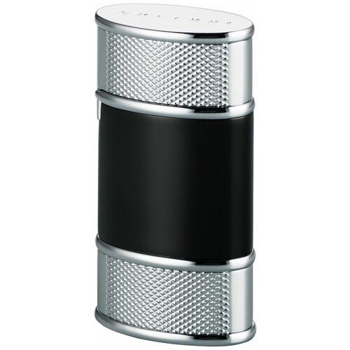   Colibri OF LONDON Virtuoso Black Lacquer & Silver Hobnail 5850