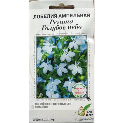 Лобелия ампельная Регата, Голубое небо, в 1 драже 5-7 растений, 10 драже 217р