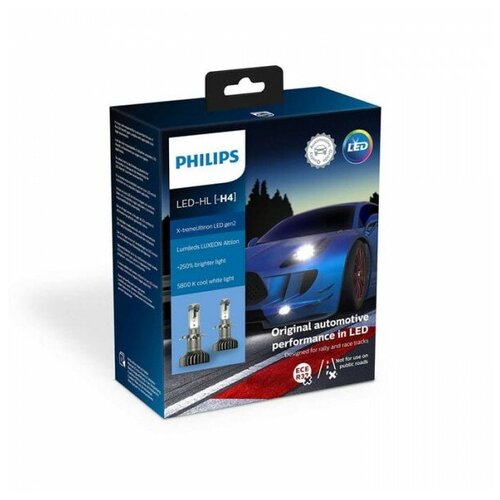  H4 X-Tremeultinon Led Hi/Lo Brighter 5800k 2.. Philips . 11342XUWX2 21066