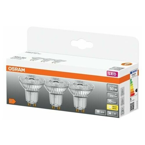 LSPAR165036 4,3W/827 230V GU10 OSRAM  1X3 - LED  OSRAM 977