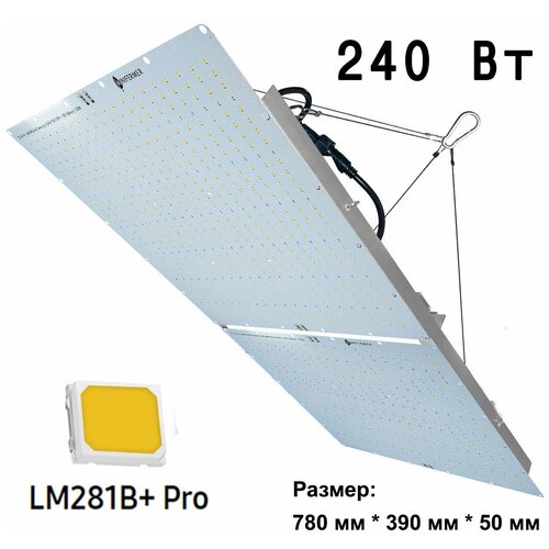 ������� ���� 240 �� Quantum board ����� Samsung lm281B+Pro 3500K + 660nm, 39�39�� - 2 � 120 �� 20500�