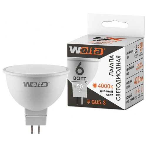  WOLTA LX 30SMR16-220-6GU5.3 6 4000K GU5.3 (185) 104