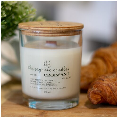       The Organic Candles  - Croissant 200 ml,  1390  TheOrganicCandles