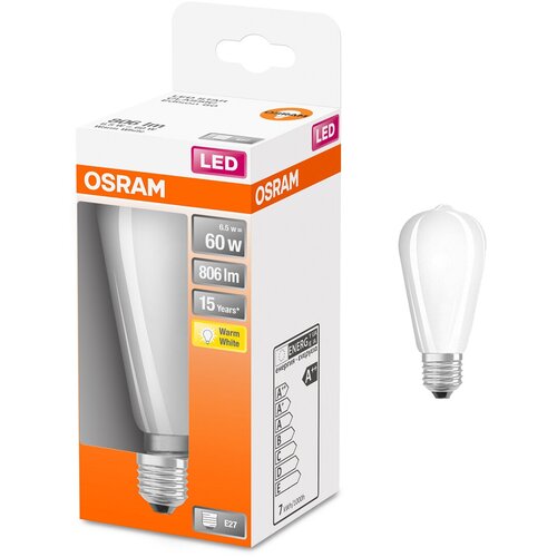   Osram 4W=40W 220V E27   ST64 470  2700K,  1 952