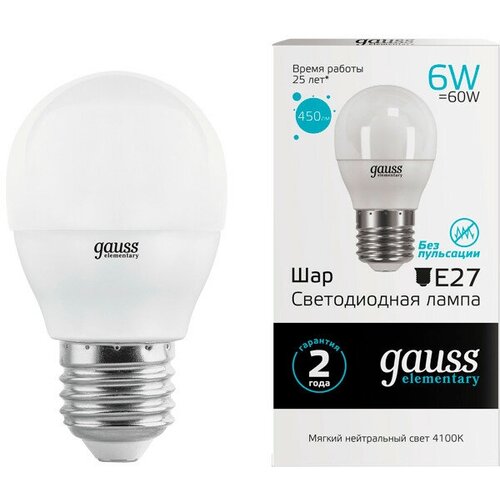   GAUSS Elementary 6 27 Led 450 4100K  315