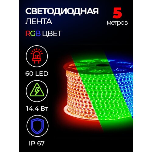    SMD 5050, 60 LED, 220 , 14.4 , IP67, RGB,  1410  URM