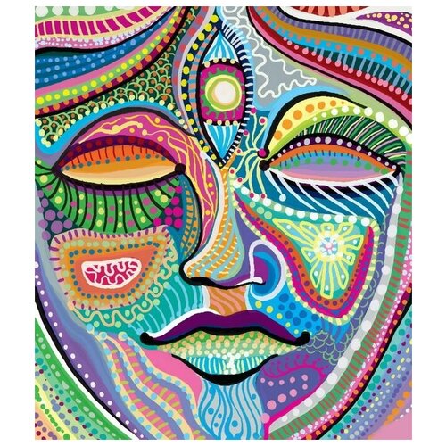      (Colorful mask) 40. x 46. 1630