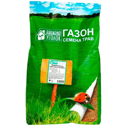 Семена газона Зеленый уголок смесь трав Детская Игровая 10 кг 7723р