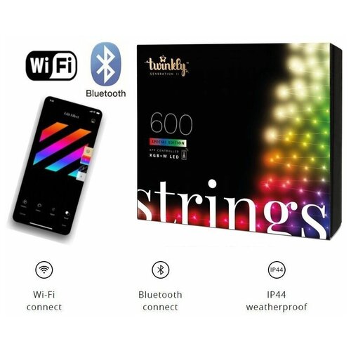  LED Twinkly Strings Special edition - 600 . (48 ) RGB + W + BT + Wi-Fi (TWS600SPP-BEU) Generation II 29970