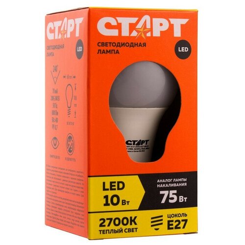   LED  ECO , E27, 10 , 2700 K,   190