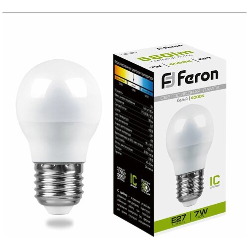   Feron E27 7W 4000K   LB-95 25482 92