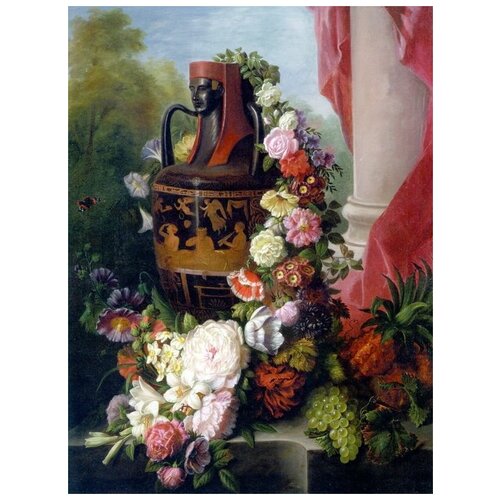        (A Greek Urn With Garland of roses)   40. x 54. 1810