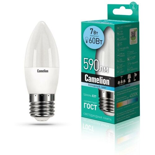   LED7-C35/845/E27 7  4500 . E27 560 220 Camelion 12078 162