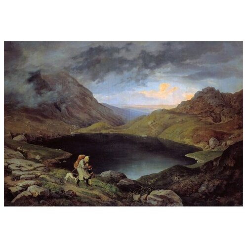       (Lake in the mountains) 2  -- 43. x 30. 1290
