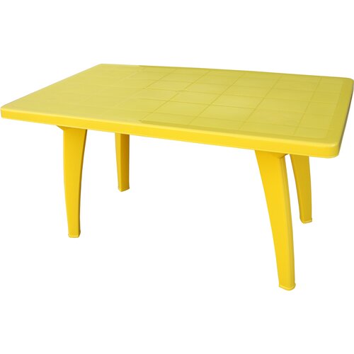 Стол пластиковый Солнце арт.741ж прямоугольный (желтый) 3850р
