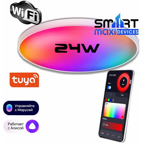    WiFi Tuya   , 24W, RGB + CCT,   , ,  1900