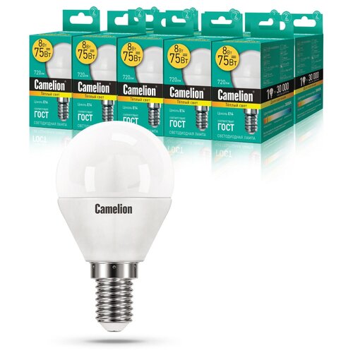   10   Camelion LED8-G45/830/E14 1230