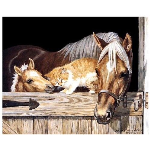       (Horse and Cat)   50. x 40. 1710