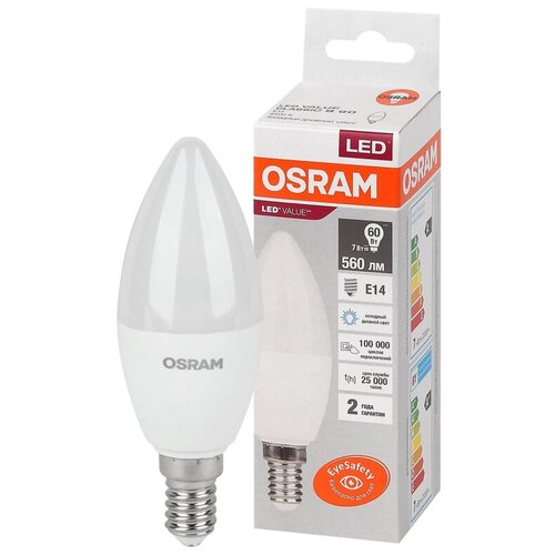   OSRAM LED Value B, 560, 7 ( 60), 6500,  404  Osram