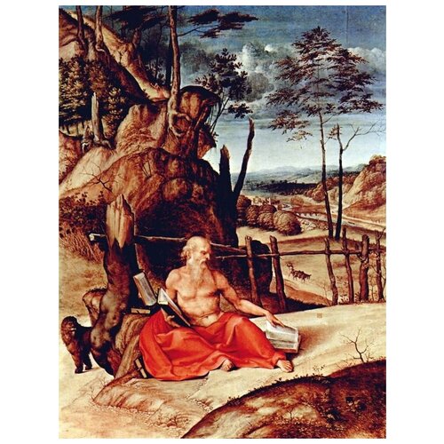    .    (St. Jerome in the Desert)   50. x 66. 2420