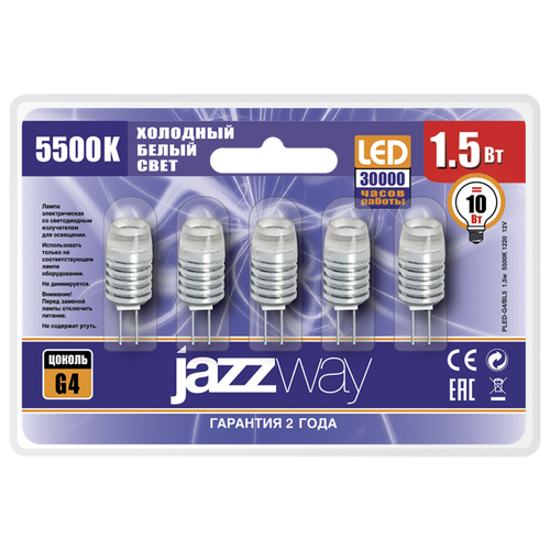   LED 1.5 G4 12 AC/DC  ( 5 ) |  1021182 | JazzWay ( 1. ) 954