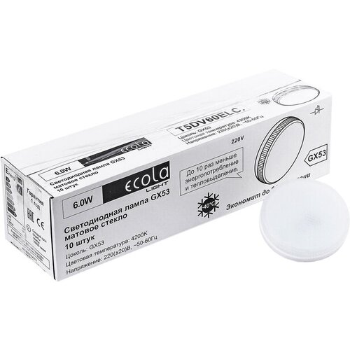    Ecola Light, GX53, 6 , 4200 K, 220 , 27x75 ,  (10 .),  918  Ecola