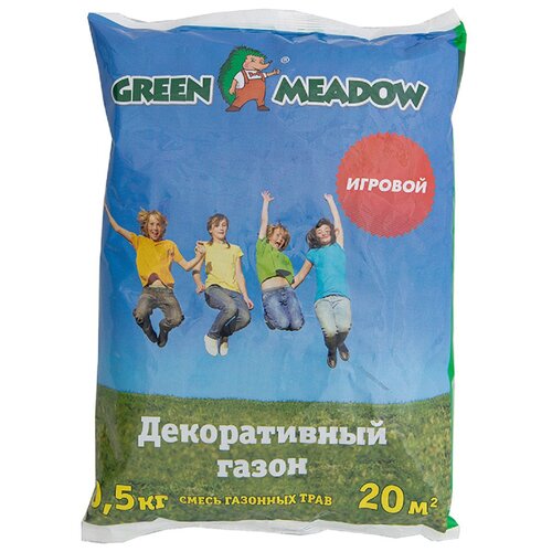 Семена газона игровой GREEN MEADOW, 0,5 кг 413р