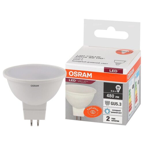   OSRAM LED Value MR16, 480, 6 ( 50), 6500 429