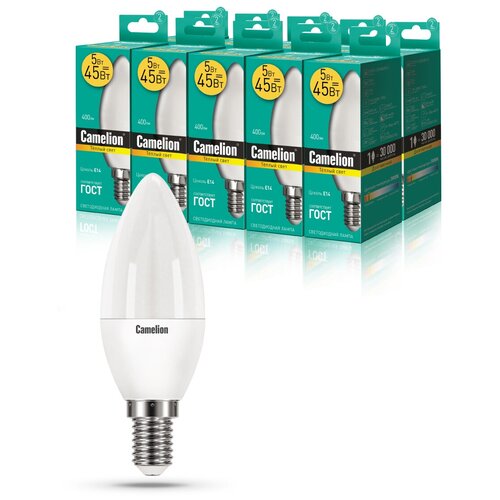   10   Camelion LED5-C35/830/E14 1000